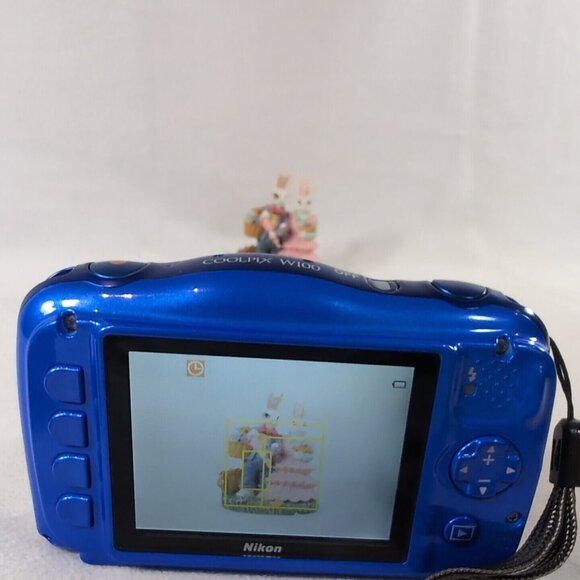 Nikon Coolpix W100 Blue Digital Camera 13.2MP Waterproof 10m Shockproof 1.8m 3X - Picture 8 of 13